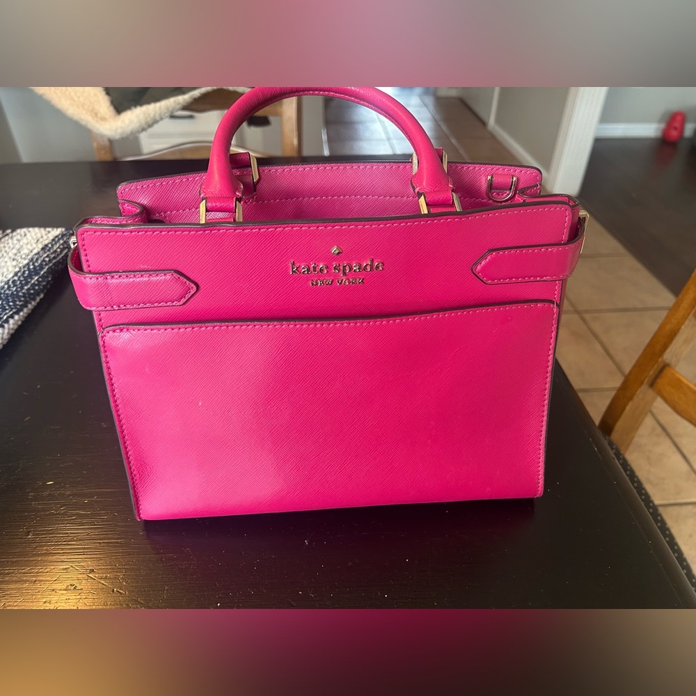 Kate Spade purse satchel hot pink